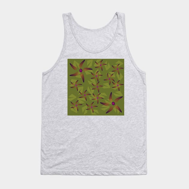 Floral Army Tank Top by fabqa